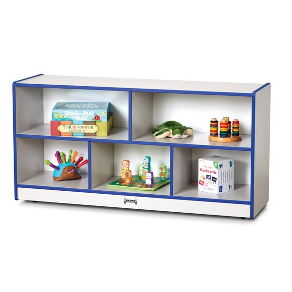 Jonti-Craft Rainbow Accents Toddler Single Mobile Storage Unit, Blue 0324JCWW003 - main